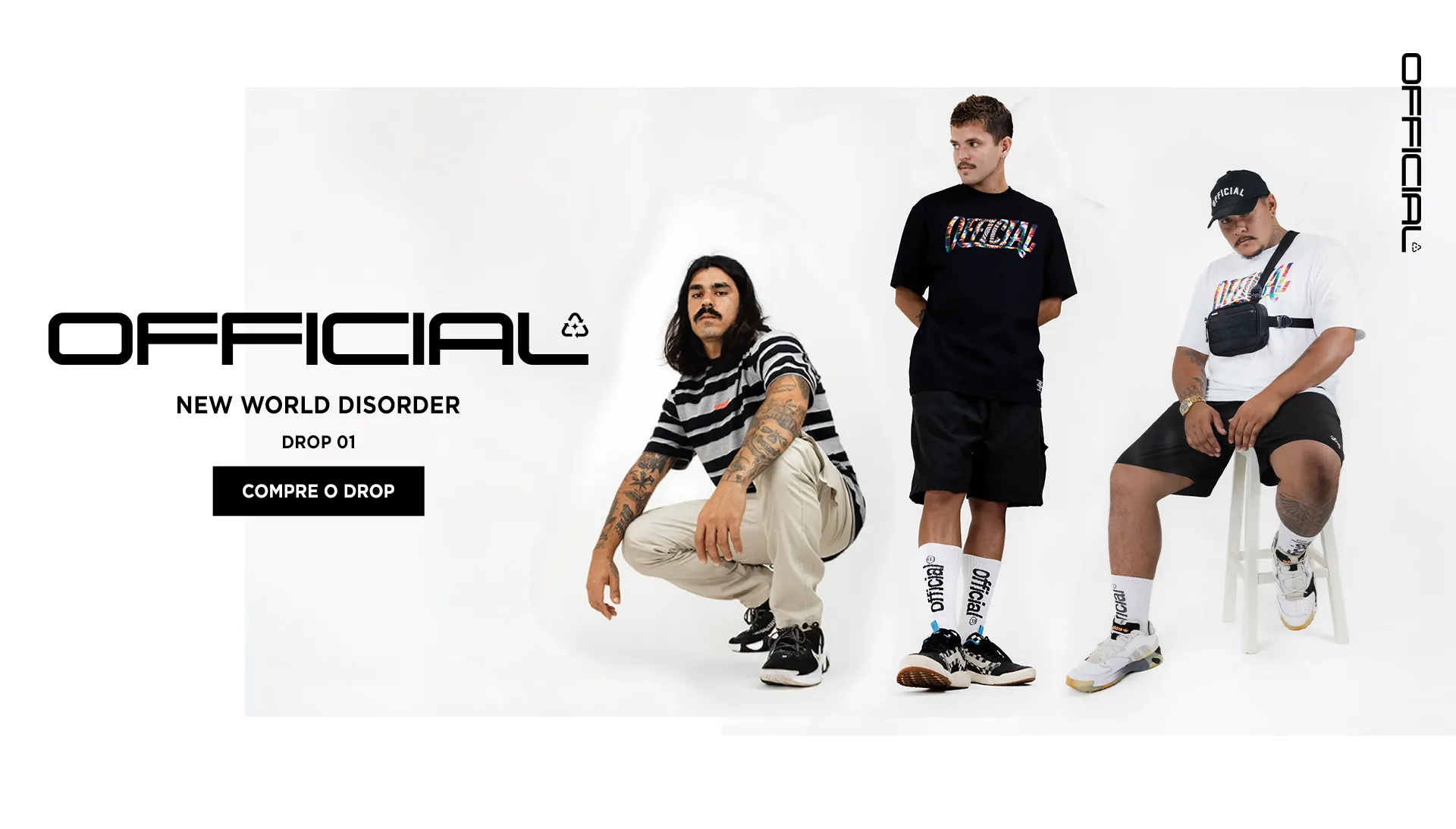 Foto de campanha do drop New World Disorder